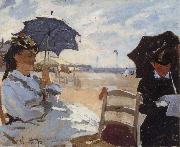 The Beach at Truouville Claude Monet
